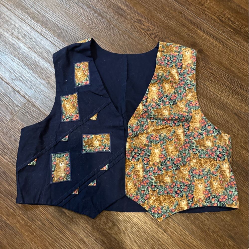 Vintage cat vest
